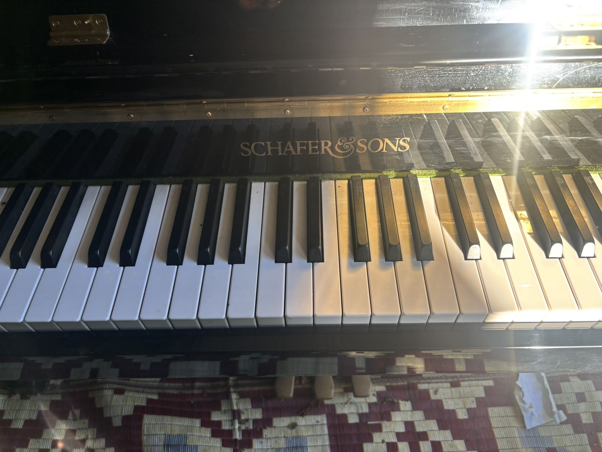 Schafer & Sons Piano With Storage Bench