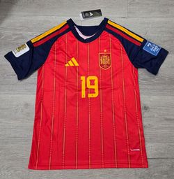 SPAIN LAMINE YAMAL WORLD CUP SOCCER JERSEY