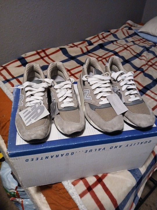 2 Pairs Of New Balance 998 Men's 8 & Women's 5