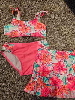 Cat & Jack girls bathing suit size 8 Medium