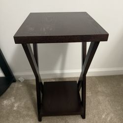 Small Dark Brown Side Table