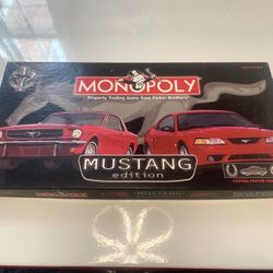 Monopoly Mustang Edition 35th Anniversary 1999 USAopoly Open Box, Unused 