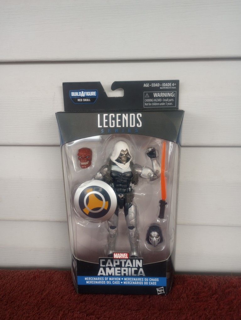 MARVEL LEGENDS TASKMASTER CAPTAIN AMERICA SERIES FIGURE W/ RED SKULL BAF HEAD