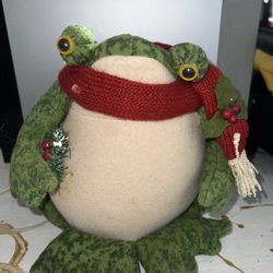 Cute Frog Holiday Decor / Plush Figurine $8