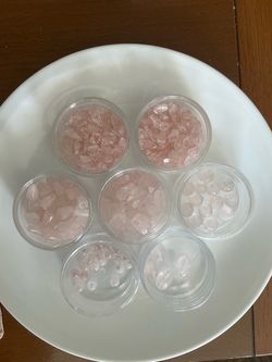 Genuine Rose Quartz Beads Lot – ~96pc + Chips – Unused, Never Worked With – Jewelry Making Supply