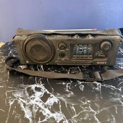Vintage Sony ICF-6000L AM/FM/PSB Radio 3 Band Receiver Portable  Tested READ