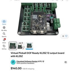 Cleveland Software Design Virtual Pinball DOF Ready KL25Z 12 output board