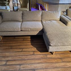 90” West Elm Reversible Sectional