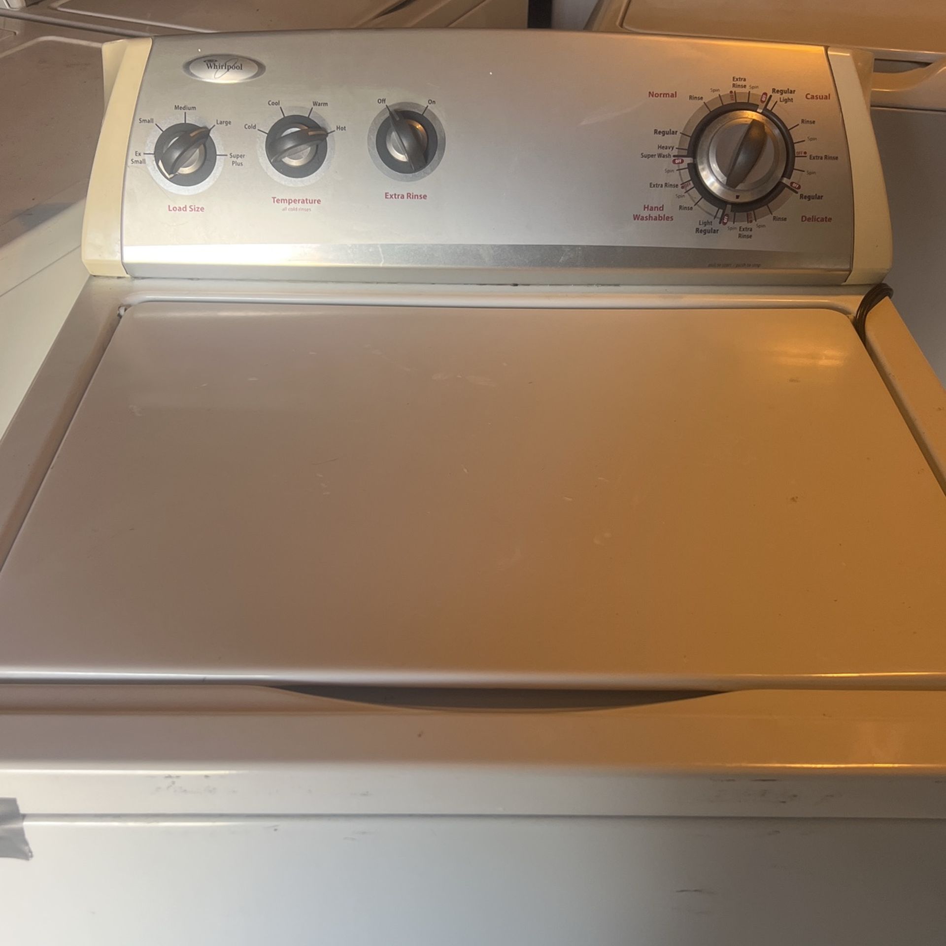 Whirlpool Washer Extra Capacity Extra Large