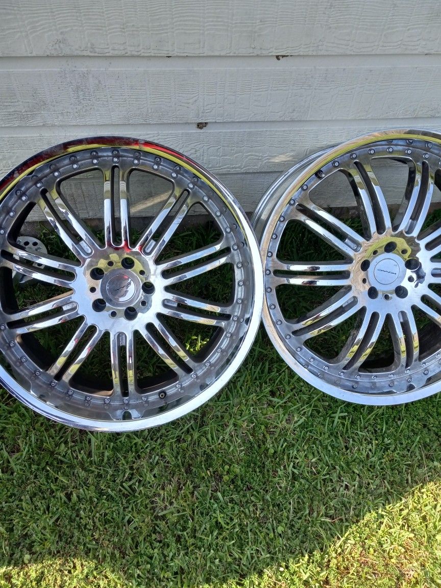 Kmc Dime 24 Inch Chrome Wheels