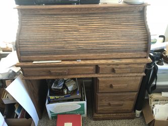 All wood desk