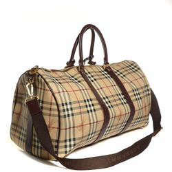 Authentic Burberry Haymarket Duffle Bag