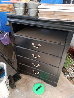 Black Dresser w/storage