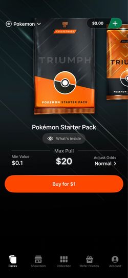 Free Pokémon card upon account creation