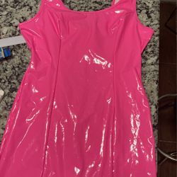 Pink Latex Sexy Dress