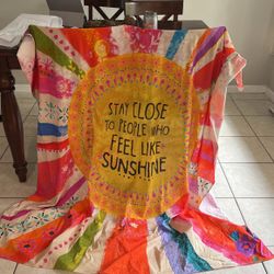 Like New Nice  Clean Shower Curtain *Boho*