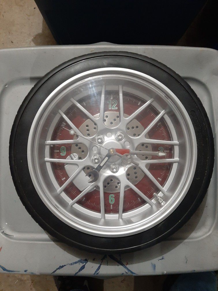 Wheel And Tire Clock