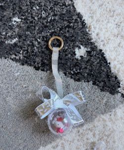 Hello Kitty Clear Ball Christmas Ornament