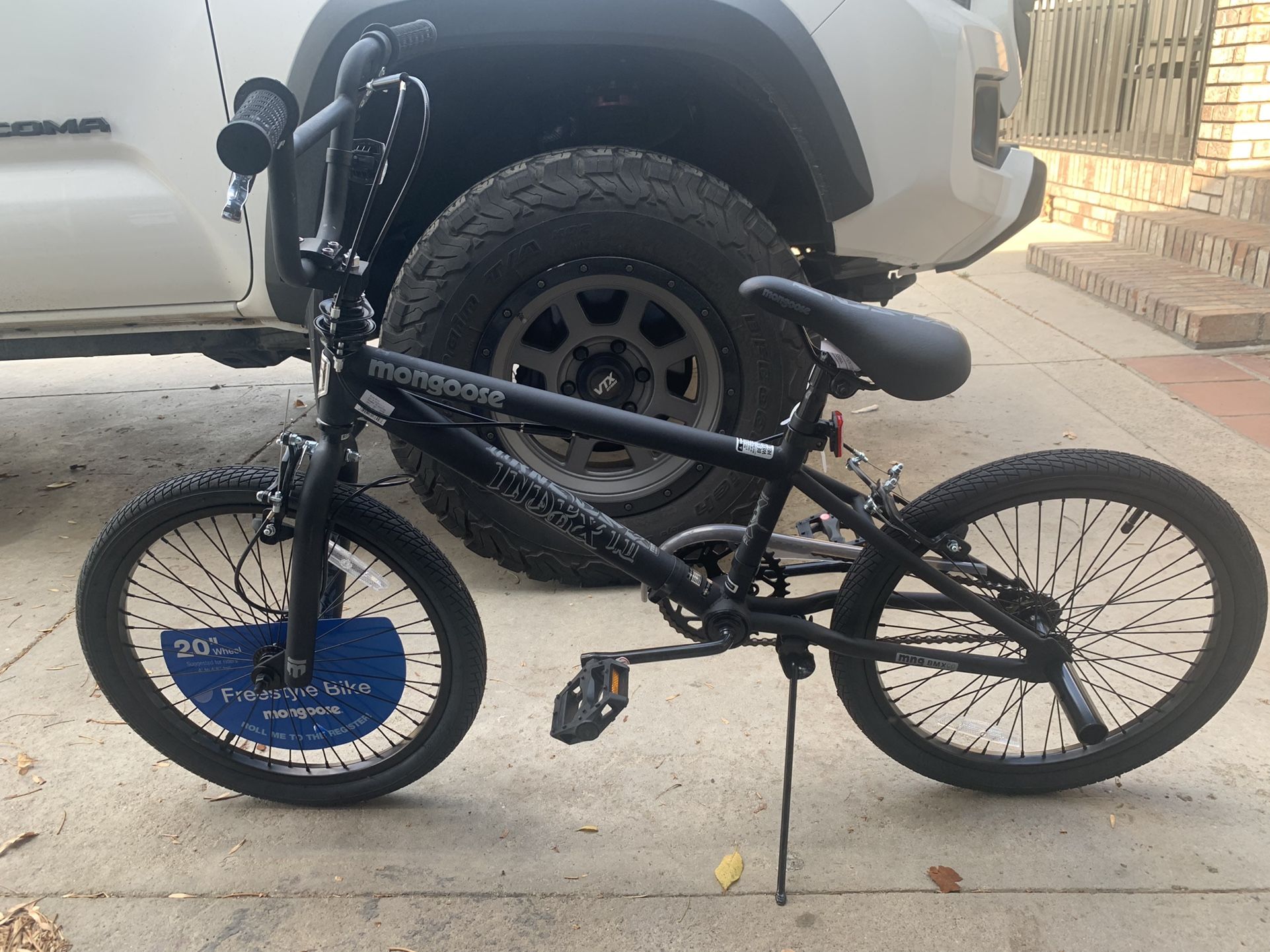 BMX Boys Bike - Mongoose Index 1.0 20" Freestyle Bike - Black