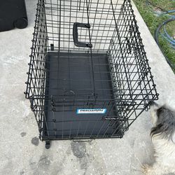 one small dog cage 