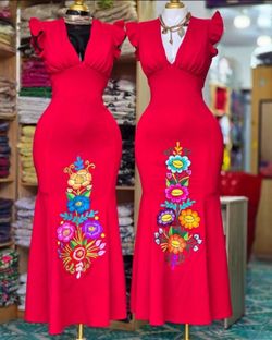 Beautiful Mexican Dress - Hermosos Vestidos MexicanosāØPrices Vary - Precios VarianāØ