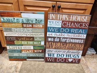 FARMHOUSE  INSPIRATION WALL ART *SET OF 2*