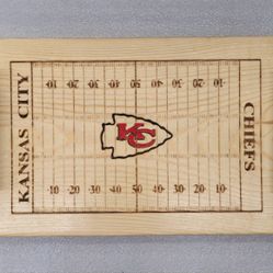 9" x 15" Wood Serving Platter, Laser Burned.
