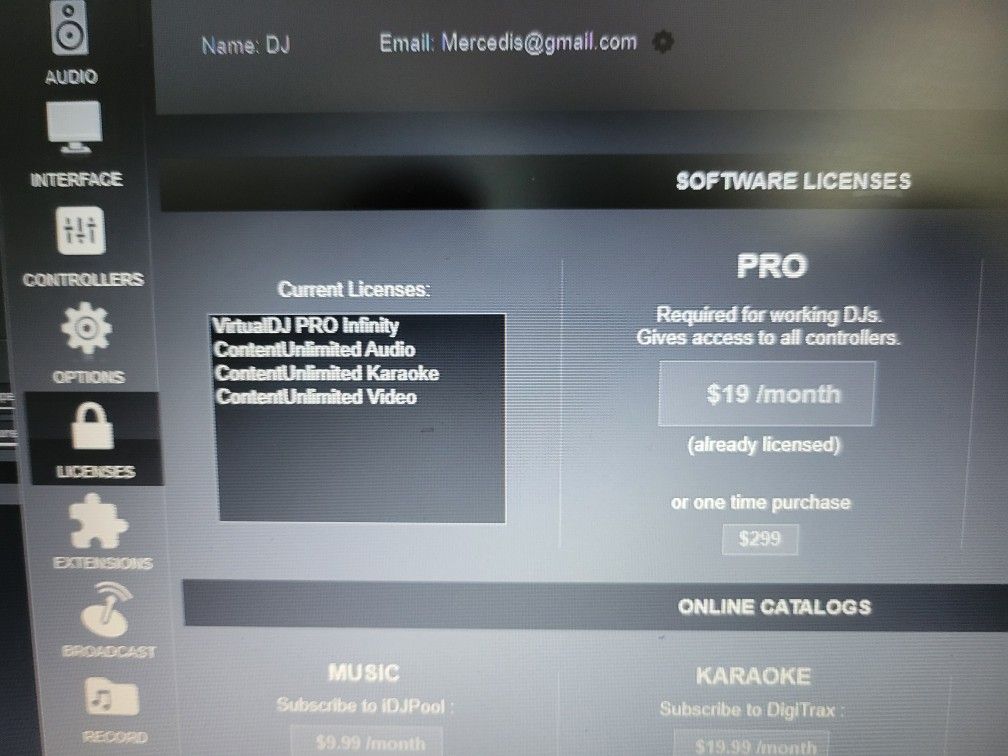 Hp LAPTOP & VIRTUAL Dj License