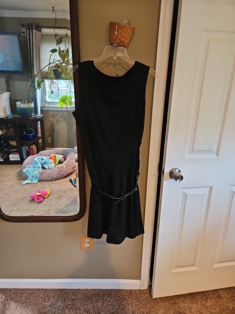 Dress Black With Belt