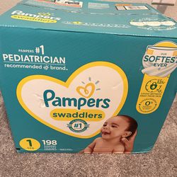 Pampers Size 1     198ct 