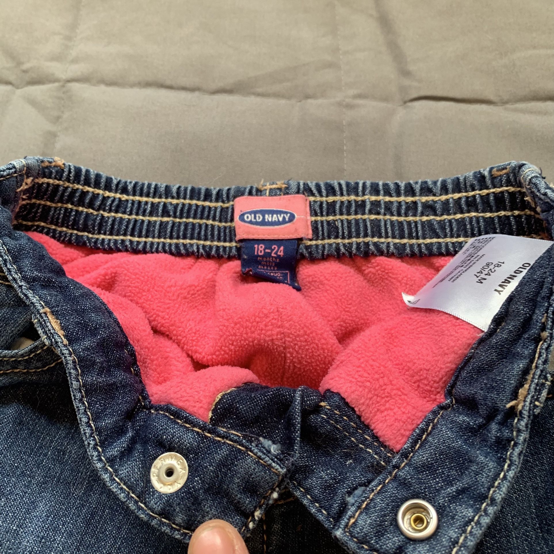 18-24 Month. Fleece Lined Old Navy Jeans 