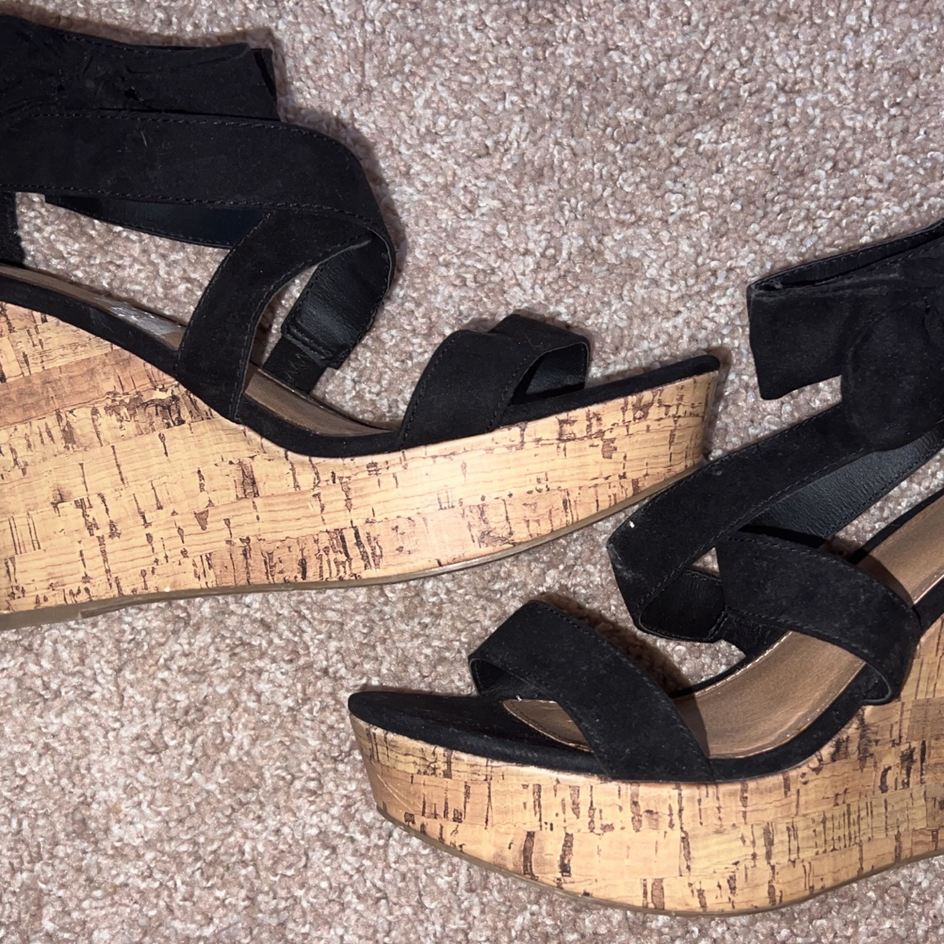 Size 8 Strapy Now Wedges Brand New Super Cute!