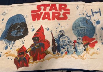 Vintage 1970s Star Wars Bath Towel 58x30 see pics