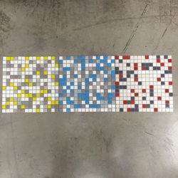Recycle Glass mosaic Tile blend 3/4"x3/4" on 13”x13” sheet