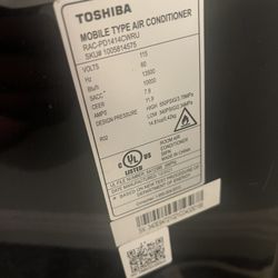 Toshiba Portable a/c 13,500btu