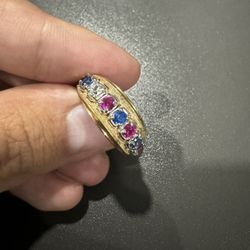 Gold Sapphire Ring