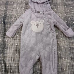 Never Worn Baby Mack Bear Plush Coverall