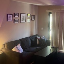 Dark Grey 3-Cushion Couch – $50 OBO (Pick Up Only)