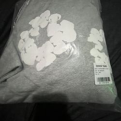 Gray Denim Tearz Hoodie