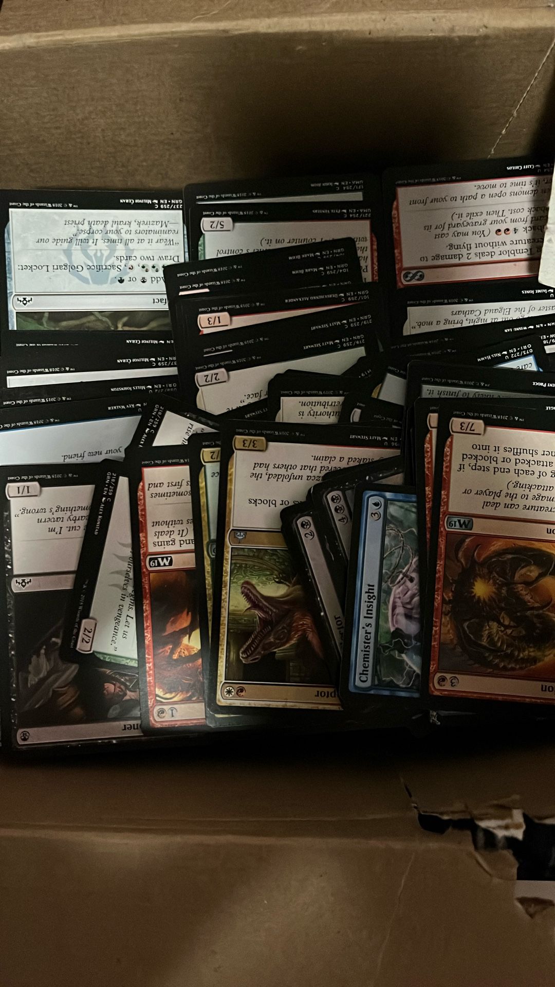 MTG BOX OF COMMONS AND UNCOMMONS 
