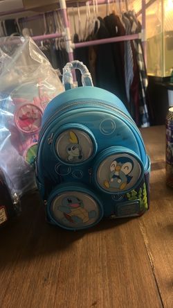 Loungefly Pokémon Squirtle Water Type Bubbles Mini Backpack