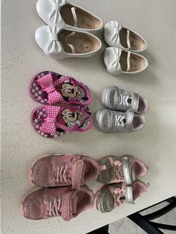 Girls size 8 toddler shoe lot