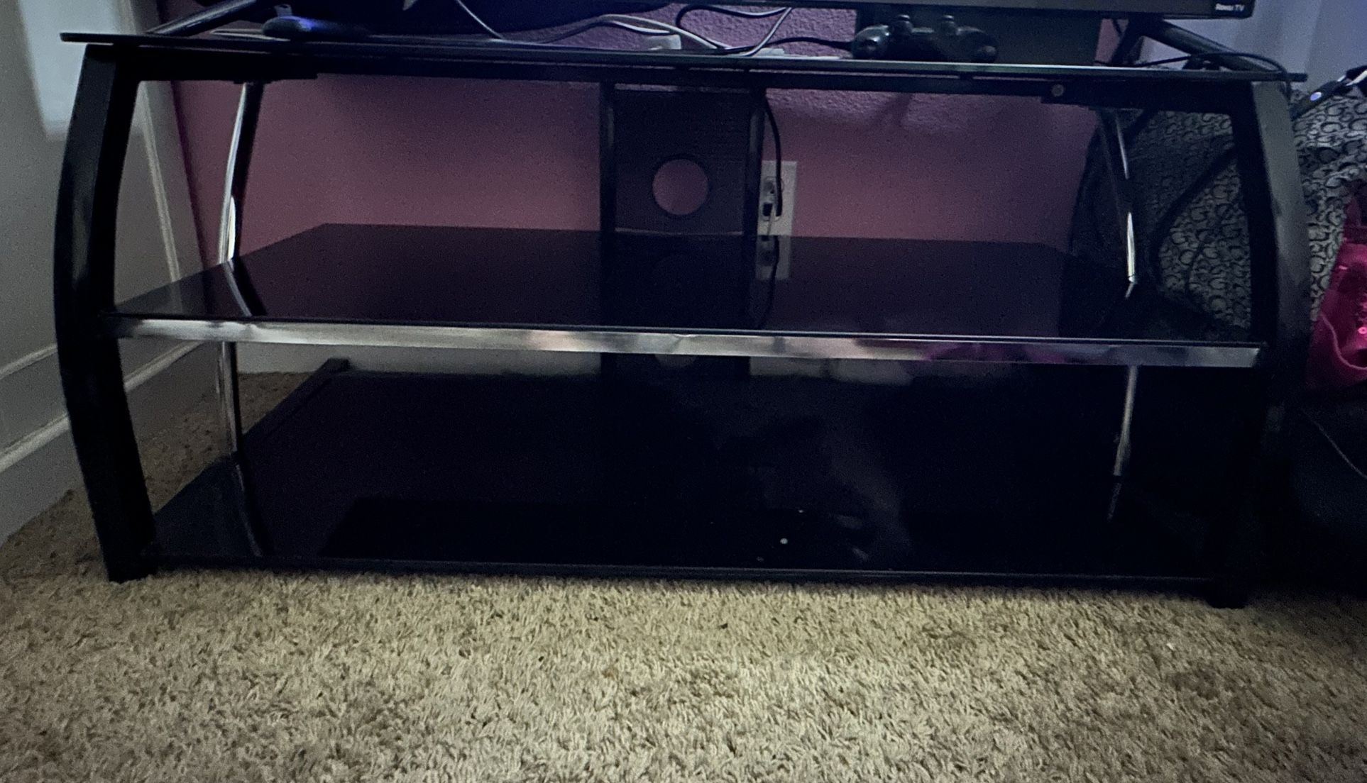 Black Glass Entertainment Center