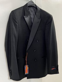 Tuxedo Slim Fit Jacket (Egara)  Color Sparkle Black / Size  40R 