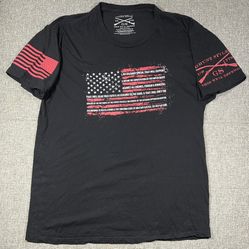 Grunt Style Black Oath T Shirt Mens Size XXL Short Sleeve Flag  