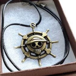 Bandai ONE PIECE Necklace Monkey D. Luffy Necklaces Anchor Pendant