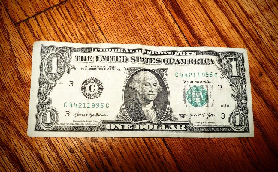 1996 Serial Number $1 Birthday Note