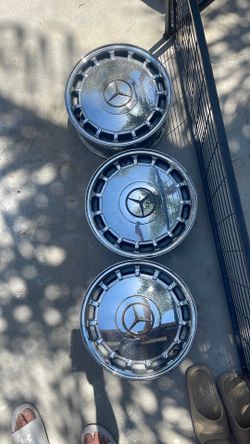 Three. Mercedes rims.
