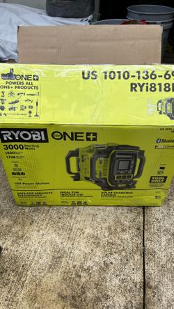 RYOBI 18V ONE + 1800-Watt Portable Battery Inverter Power Station/8-Port Charger (Tool Only)