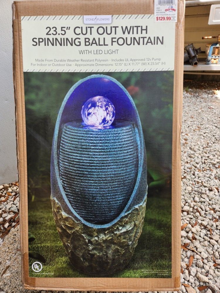 Fountain Spinning Ball With LED Light